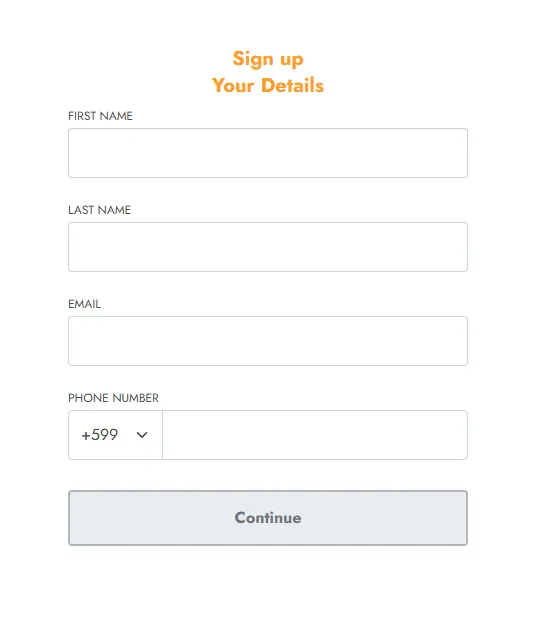 Registration Process at CASIMBA CASINO